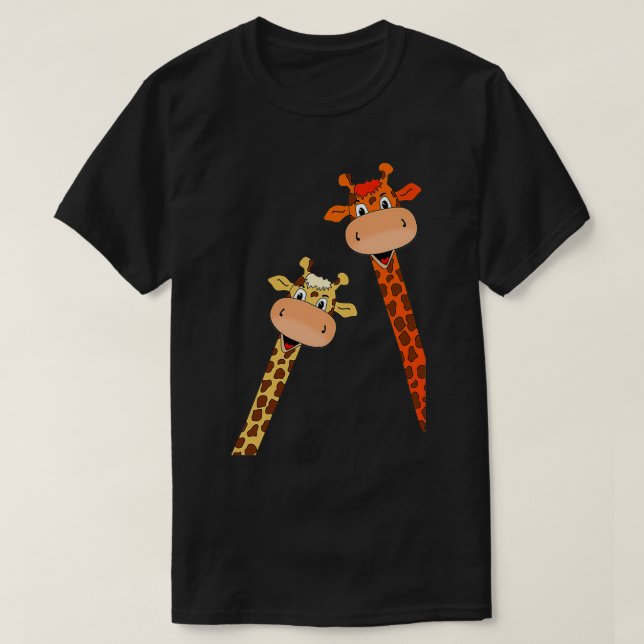 Camiseta Amor Girafas Girafas Girafa Amada Girafa (Frente do Design)