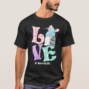 Camiseta Amor Gnomo Xadrez Buffalo Enfermeira Páscoa de Vid