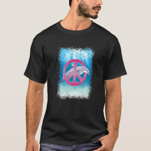 Camiseta Amor Golfinhos Símbolo de Paz Oceano Vida