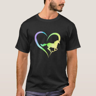 Camiseta Amor Gráfico Amante de Cavalos Equitação Cavaleiro