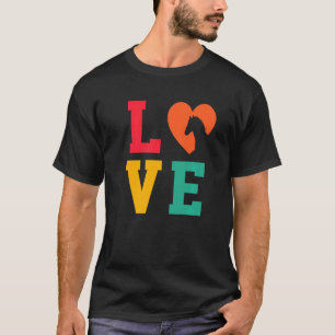 Camiseta Amor Gráfico Amante de Cavalos Equitação Cavaleiro