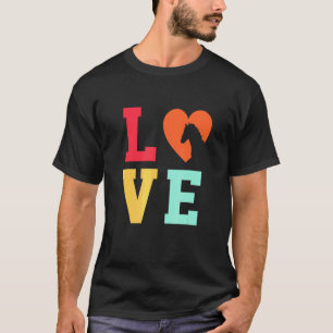 Camiseta Amor Gráfico Cavalo Amante Equitação Cavaleiro Cav