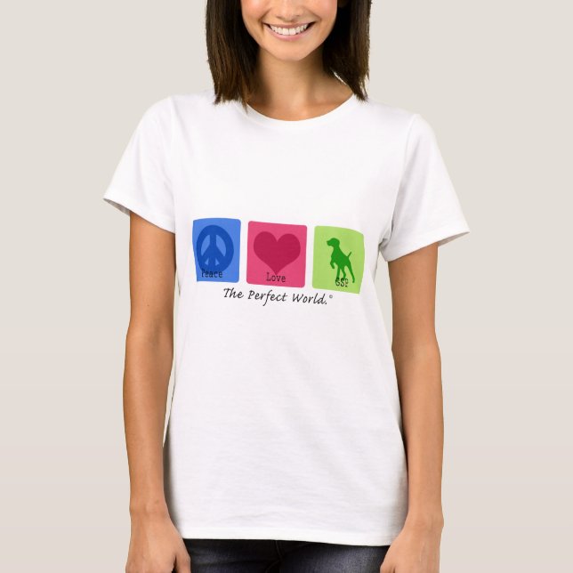Camiseta Amor GSP da paz (Frente)