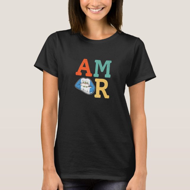 Camiseta Amor Guatemala flag lips (Frente)