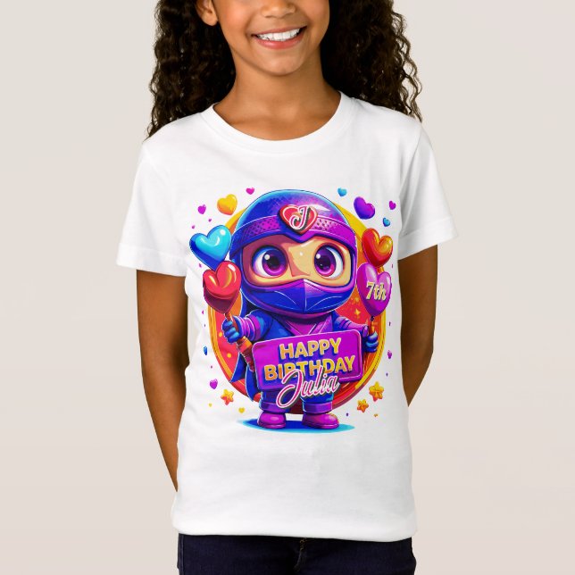 Camiseta Amor Guerreiro: Estilo Ninja! Presente de aniversá (Frente)