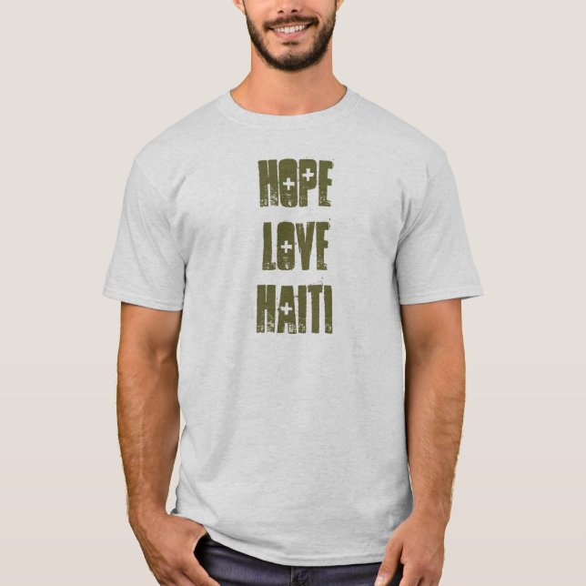 Camiseta amor haiti da esperança (Frente)