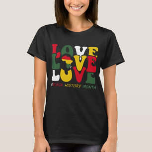 Camiseta Amor História Negra Mês África Mãe Dando Junteente