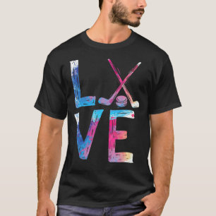 Camiseta Amor Hockey Meninas De Hóquei No Gelo Hóquei No Ge