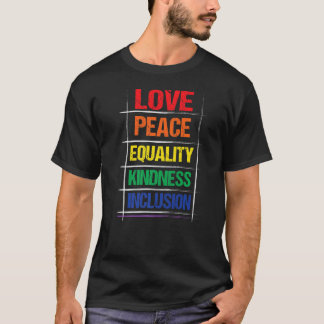 Camiseta Amor Igualdade de Paz Inclusão Cinematográfica Arc
