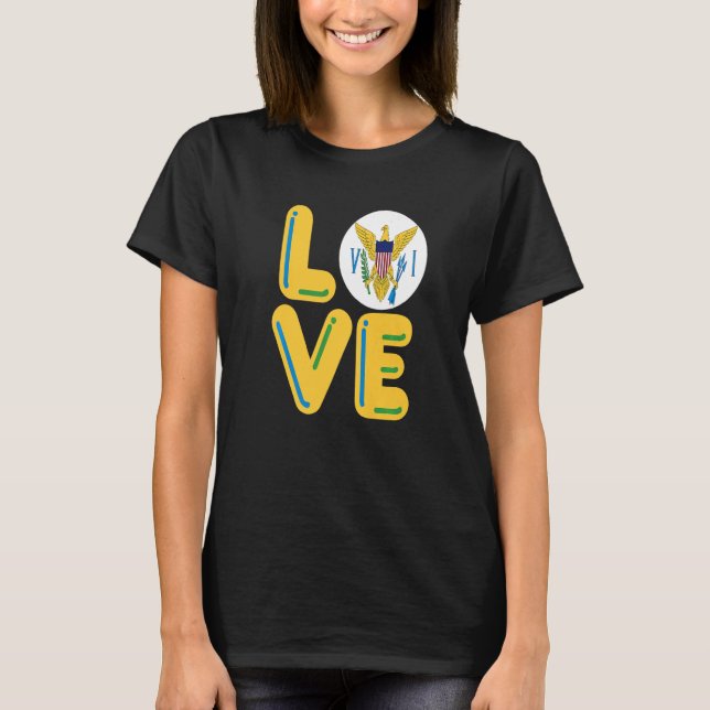 Camiseta AMOR  Ilhas Virgens (Frente)