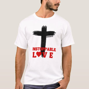 Camiseta Amor imparável - Romanos 5:8
