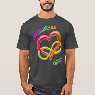 Camiseta Amor infinito 2 cores arco-íris