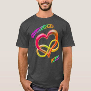 Camiseta Amor infinito 2 cores de arco-íris