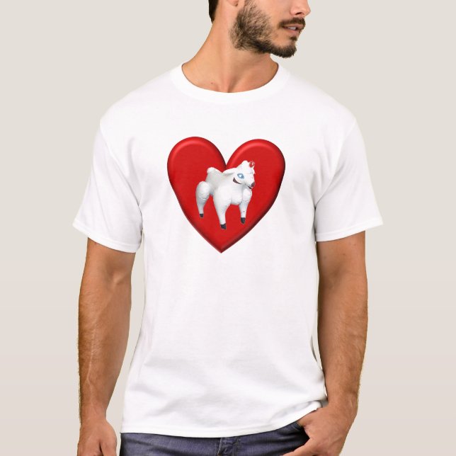 Camiseta Amor inflável dos carneiros (Frente)