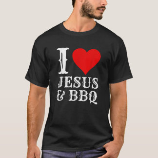 Camiseta Amor Jesus CHURRASCO Orgulhoso Comida Cristão Carn
