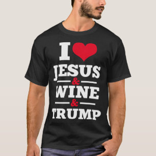 Camiseta Amor Jesus Vinho Trump Cristão Religioso Fé Mo