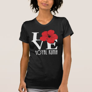 Camiseta AMOR Kunia Red Hibiscus