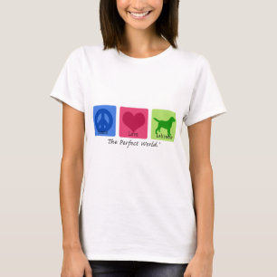 Camiseta Amor labrador retriever da paz