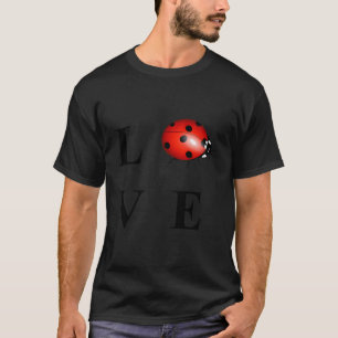 Camiseta Amor Lady Bug Impressão Gift Meninas