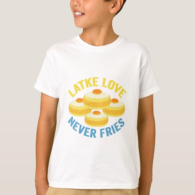 Camiseta Amor latente nunca se diverte com o dote judeu eng (Frente)