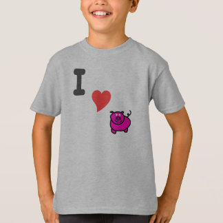 Camiseta amor leitão