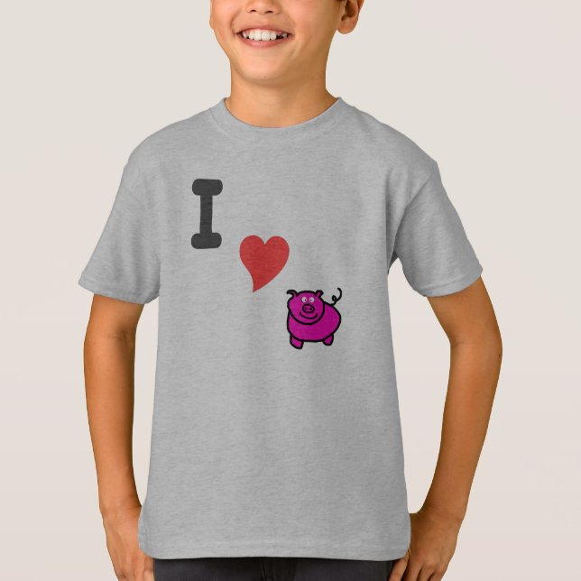 Camiseta amor leitão (Frente)
