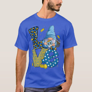 Camiseta Amor Leopard Gnome Hanukkah Cute Gnomies Com Meno