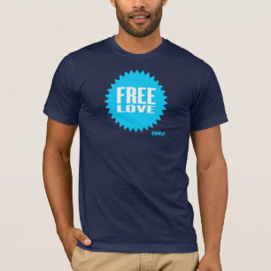 Camiseta amor livre - azul