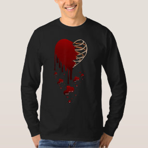 Camiseta Amor Louco Machuca Dor Cardíaca Quebrada Esqueleto