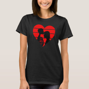 Camiseta Amor Louco Machuca Dor Cardíaca Quebrada Esqueleto