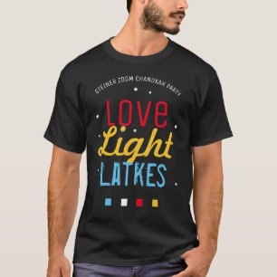 Camiseta Amor Luz Trava Hanukkah Engraçado Citação Negra