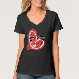 Camiseta Amor Mãe Bonita Flor De Coração Febre Pé Esperando