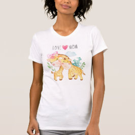 Camiseta Amor Mãe Girafas