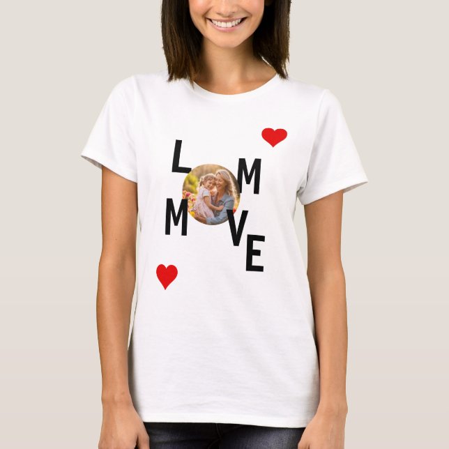Camiseta Amor Mãe personalizada T-Shirt (Frente)
