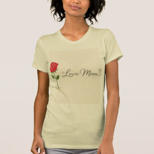 Camiseta Amor Mãe Rosa
