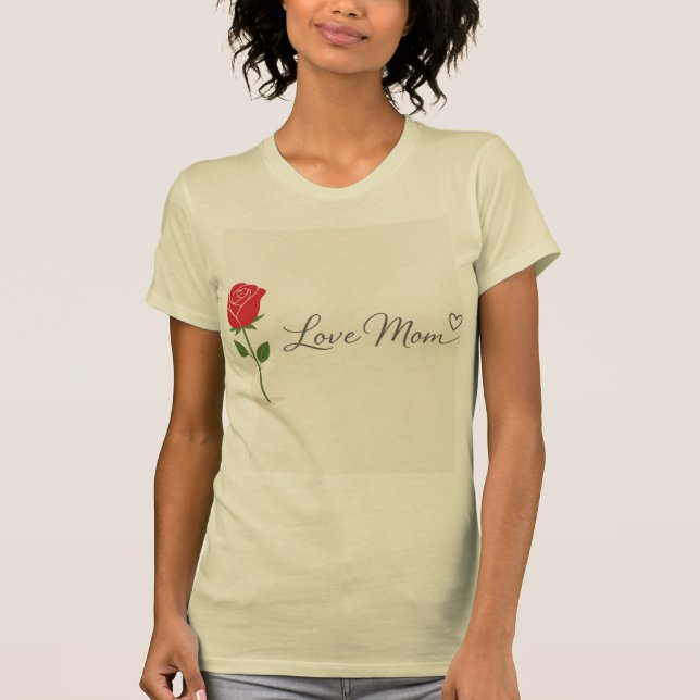 Camiseta Amor Mãe Rosa (Frente)