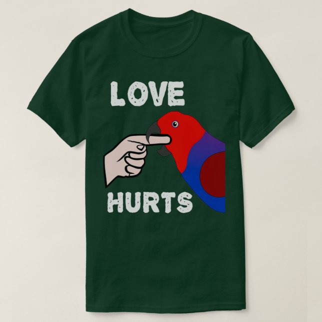 Camiseta Amor Magoa Mulher Eclectus Parrot (Frente do Design)