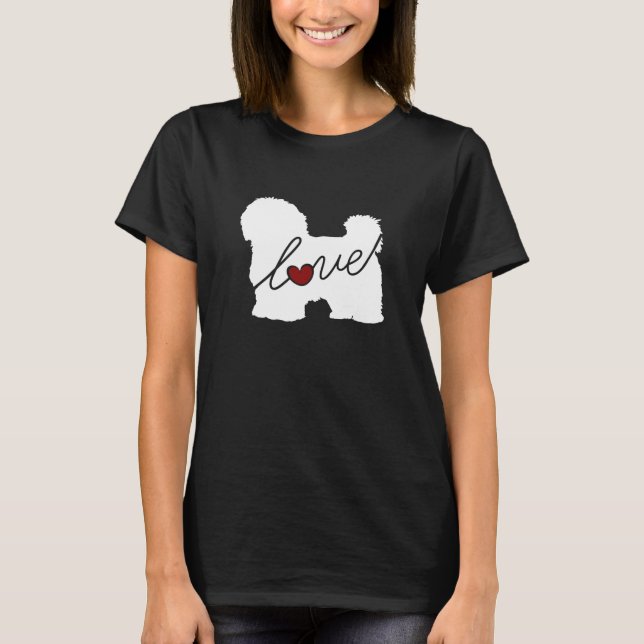 Camiseta Amor maltês/Havanese (Frente)