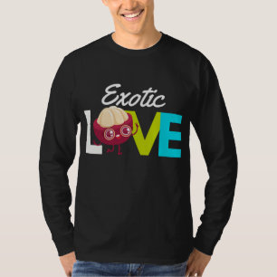 Camiseta Amor Mangosteen - Comida Exótica De Fruta