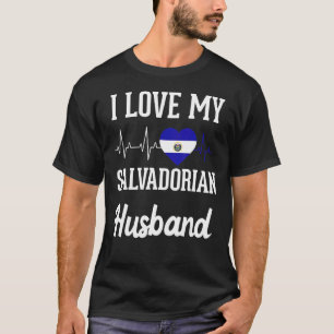 Camiseta Amor Marido Salvadorenho Bandeira El Salvador Salv