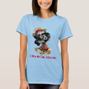 Camiseta Amor maternal de esqueleto mexicano