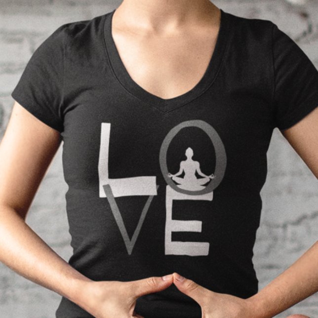 Camiseta Amor Meditação de Yoga Saúde Holística Vida Natura (Criador carregado)