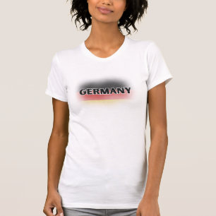 Camiseta Amor Moderno Bandeira da Alemanha Europa Souvenir