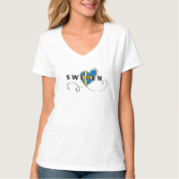 Amor Moderno Bandeira da Suécia Lembrança Sueca