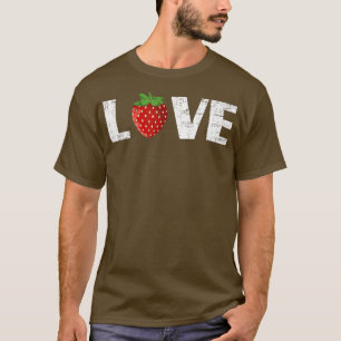 Camiseta Amor Morango Bonitas Meninas Bonitas Fruta de Mora