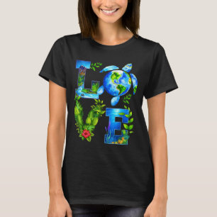 Camiseta Amor Mundo Dia da Terra Planeta Aniversário Terra 