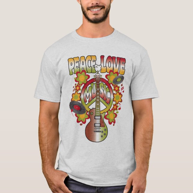 Camiseta Amor & música da paz (Frente)