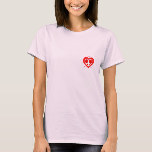 Camiseta Amor N Felicidade-Copyright da paz (C) BobHHughes