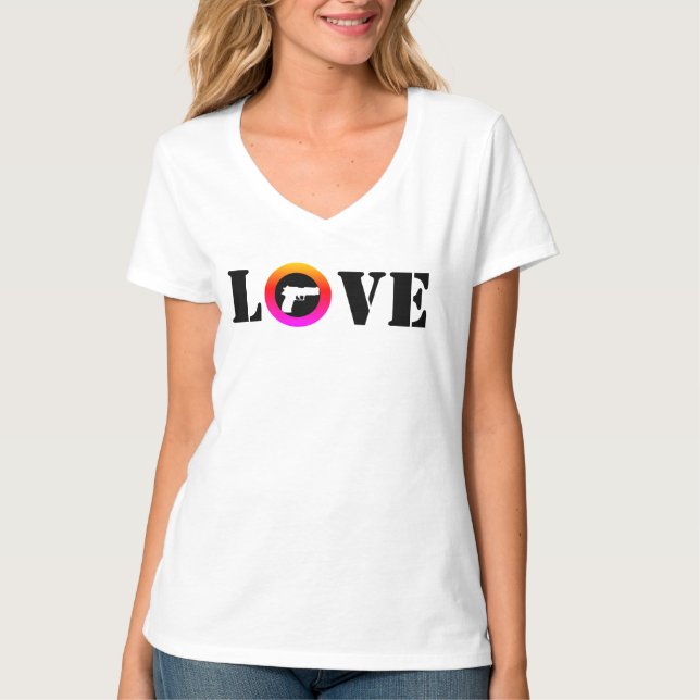 Camiseta AMOR na cor (Frente)