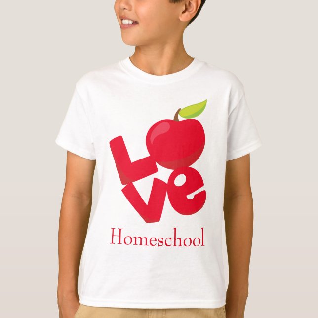Camiseta Amor na escola doméstica (Frente)